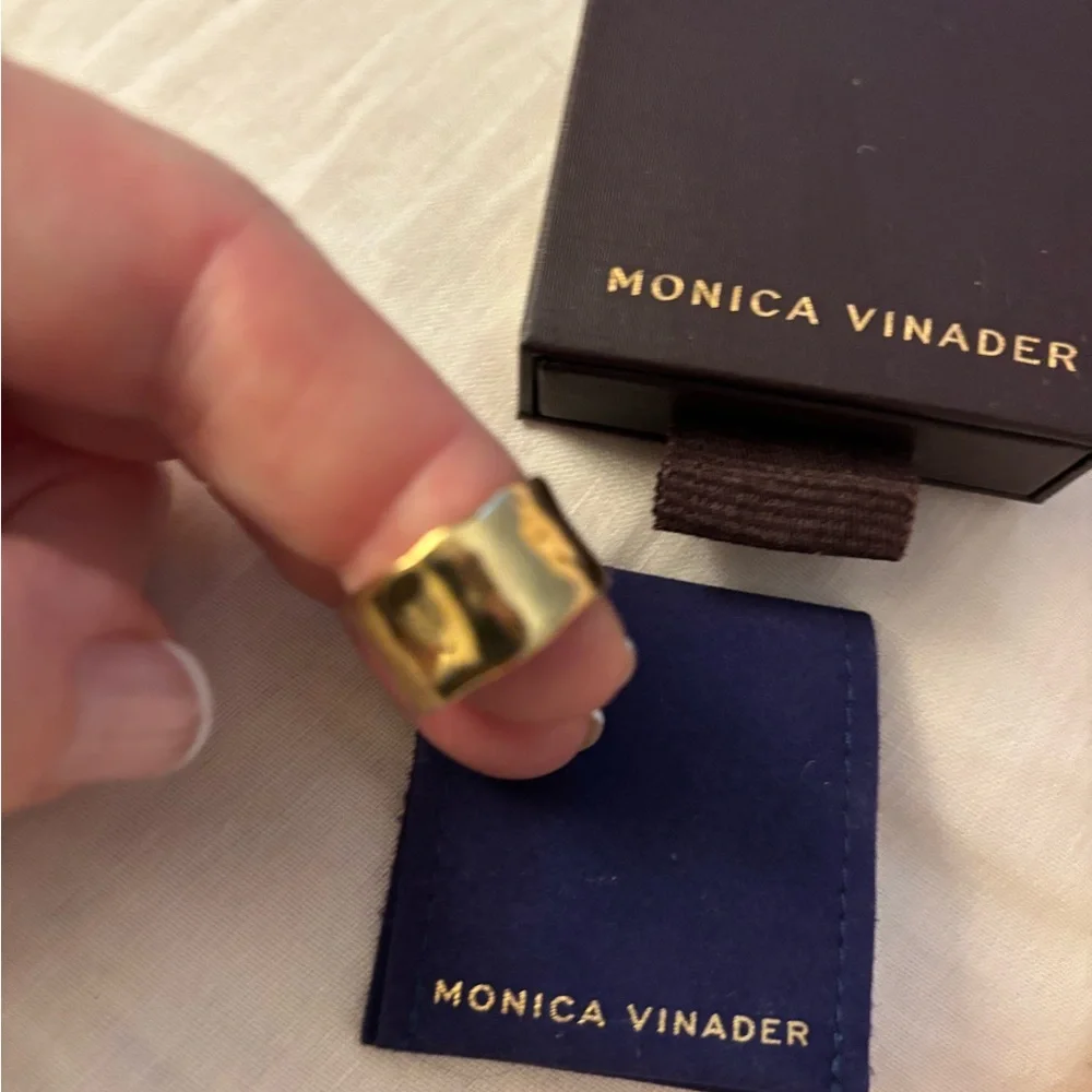 MONICA VINADER Gold Statement Muse Ring - Picture 4 of 7